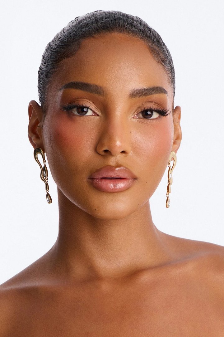 Glistening Water Earrings - Gold