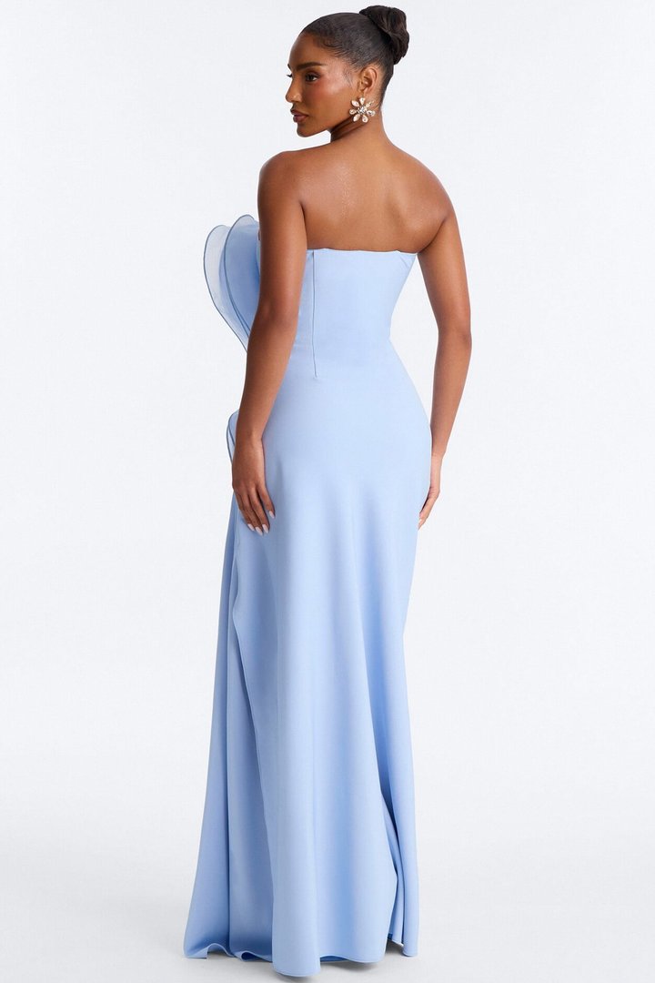 Timeless Era Ruffle Gown - Light Blue