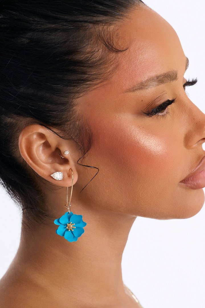 Vacation Blues Drop Earrings - Blue