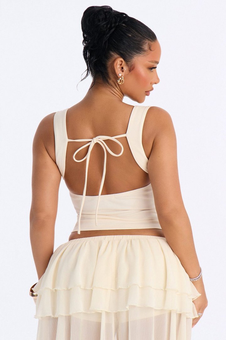 Summer Dreams Sea Shell Padded Top - Cream