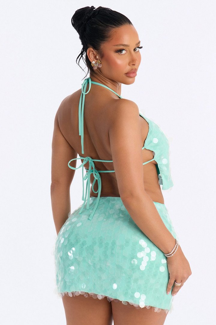 Briana Payette Skirt Set - Aqua