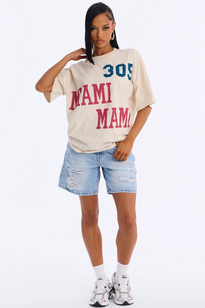305 Miami T-Shirt - Off White