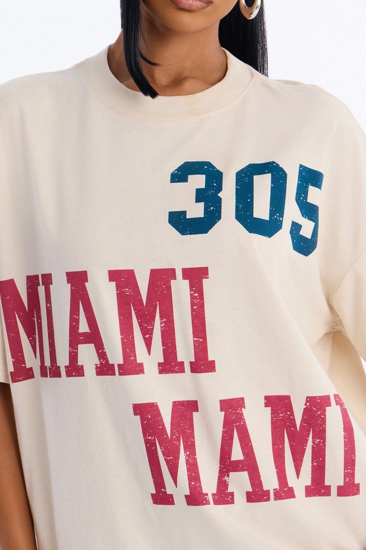 305 Miami T-Shirt - Off White