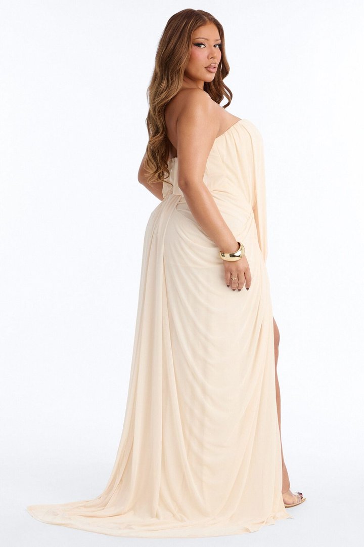 Jordynn Mesh Maxi Dress - Cream