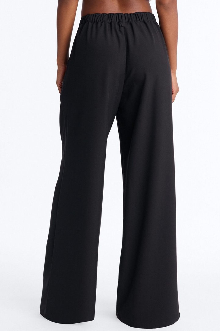 Cami Wide Leg Trouser Pant - Black