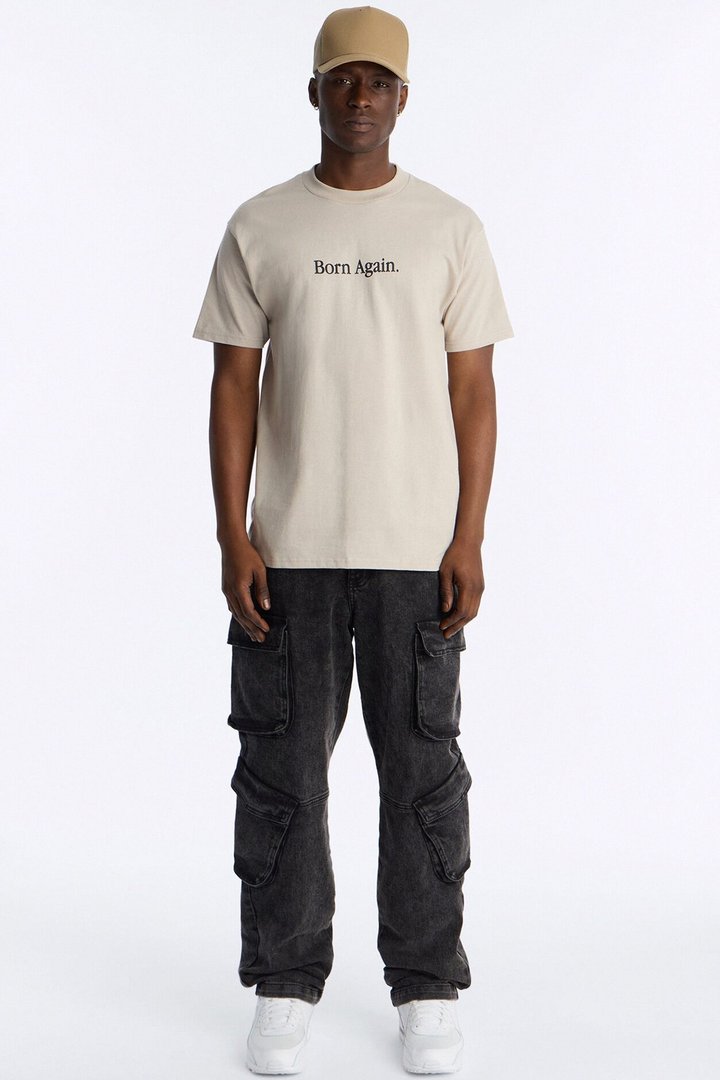 Born Again Period Short Sleeve Tee - Light Grey