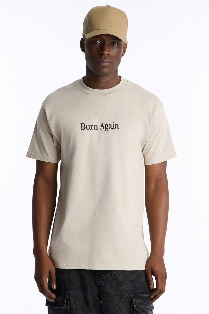 Born Again Period Short Sleeve Tee - Light Grey