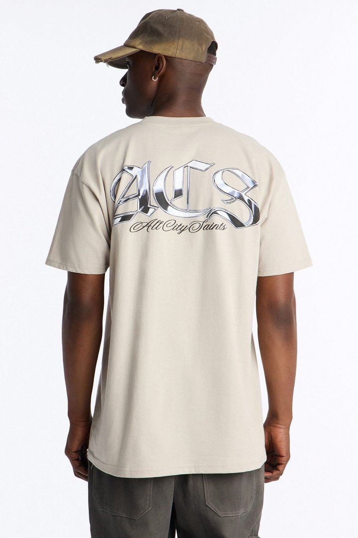 All City Saints Oversized Short Sleeve Tee - Grey