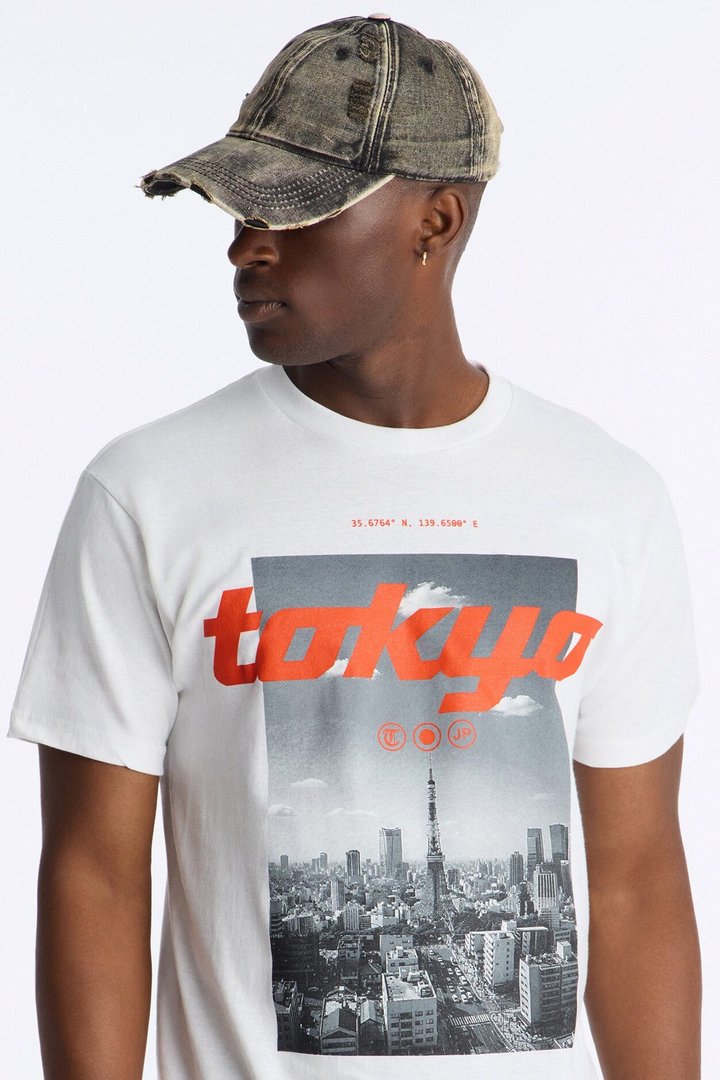 Tokyo Tower Short Sleeve Tee - White
