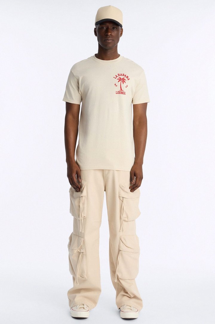La Habana Lounge Short Sleeve Tee - Off White