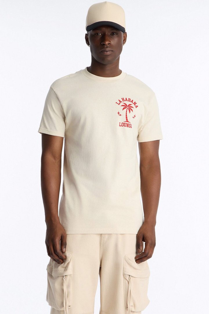 La Habana Lounge Short Sleeve Tee - Off White