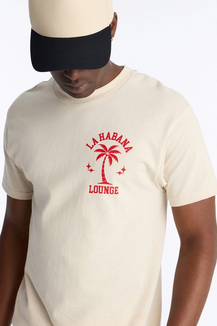 La Habana Lounge Short Sleeve Tee - Off White
