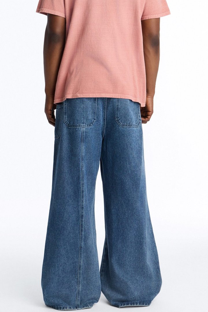 Baggy Crossover Come Again Jean - Medium Wash