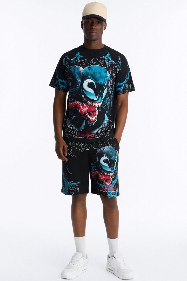 Venom Heavy Weight Boxy Short Sleeve Tee - Black