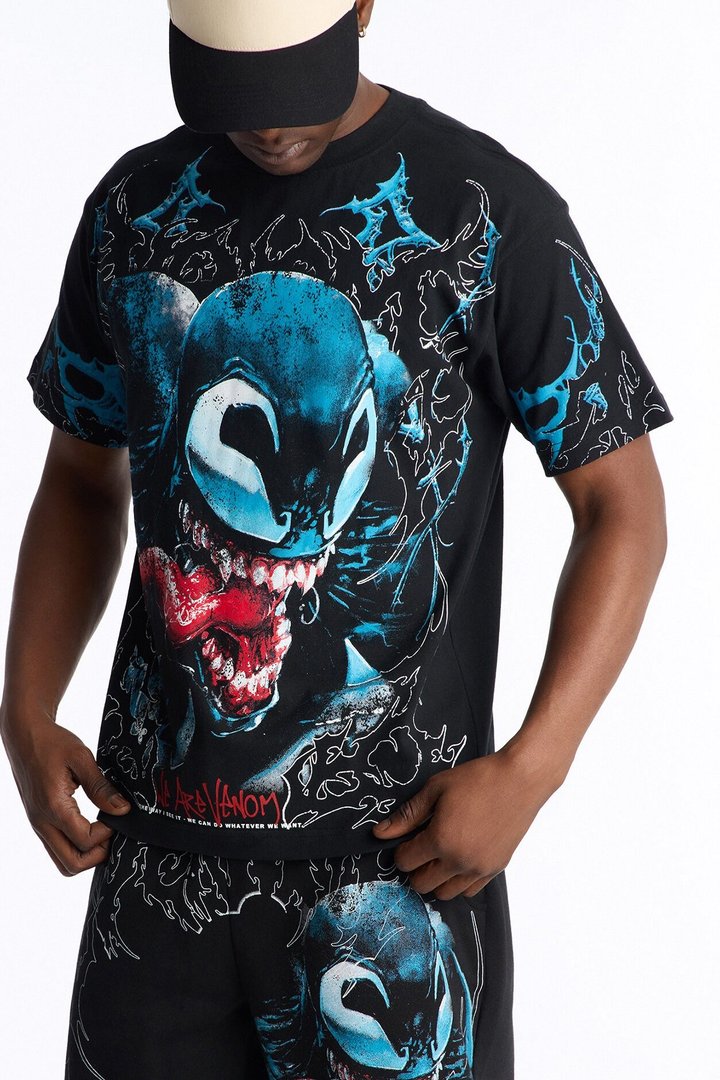 Venom Heavy Weight Boxy Short Sleeve Tee - Black