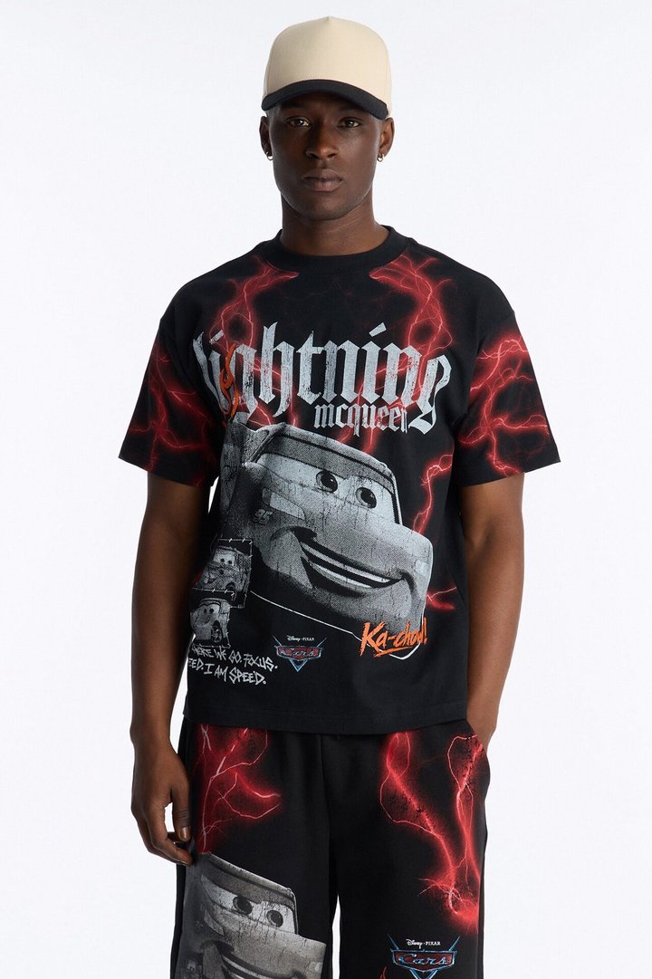 Cars LMQ Heavy Weight Boxy Short Sleeve Tee - Black