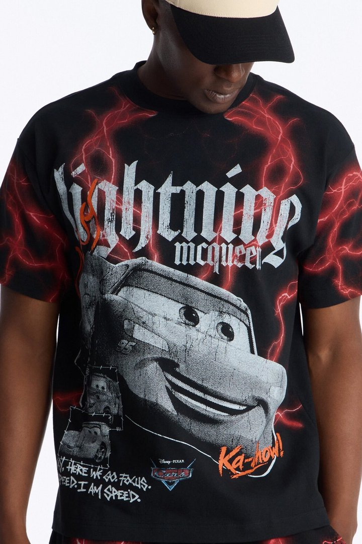 Cars LMQ Heavy Weight Boxy Short Sleeve Tee - Black