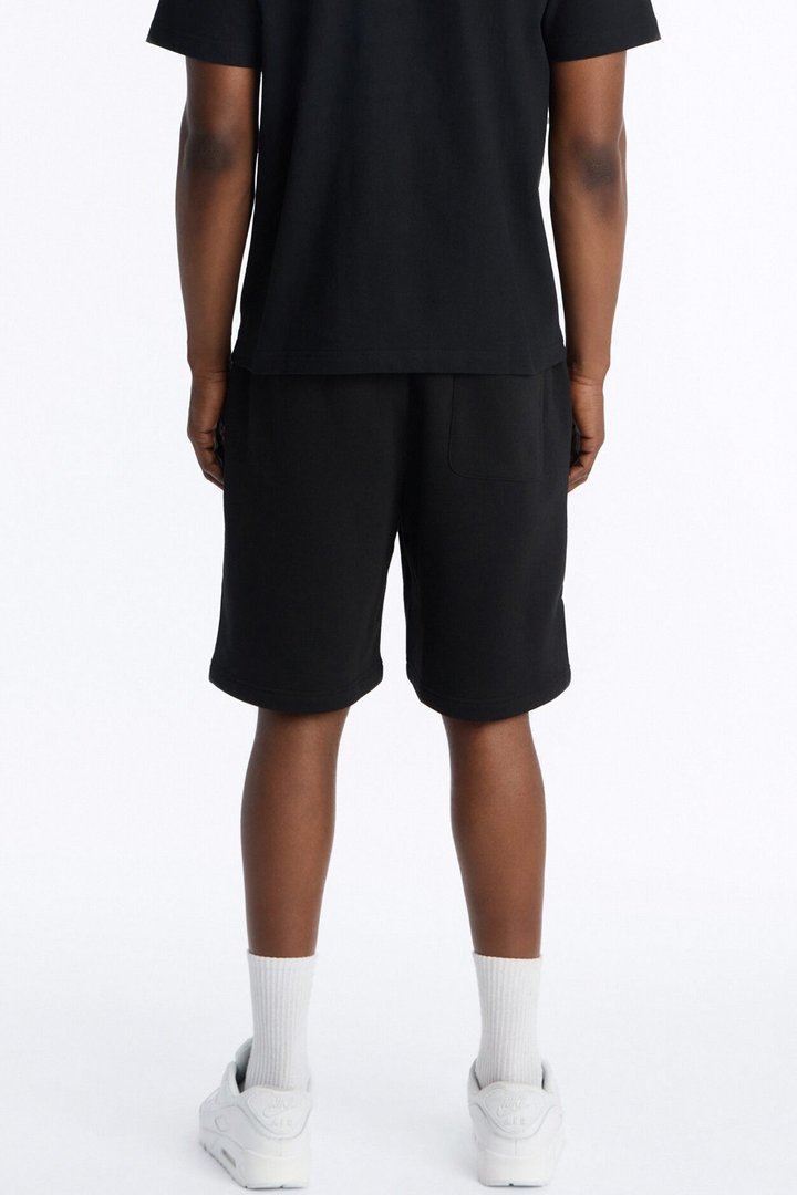 Spider Man All Over Print Relaxed Sweat Short - Black