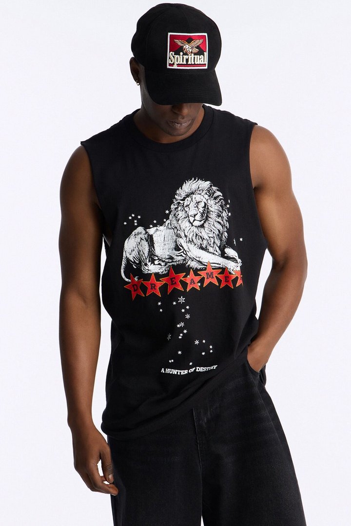 Hunters Of Destiny Oversized Muscle Tank - Black