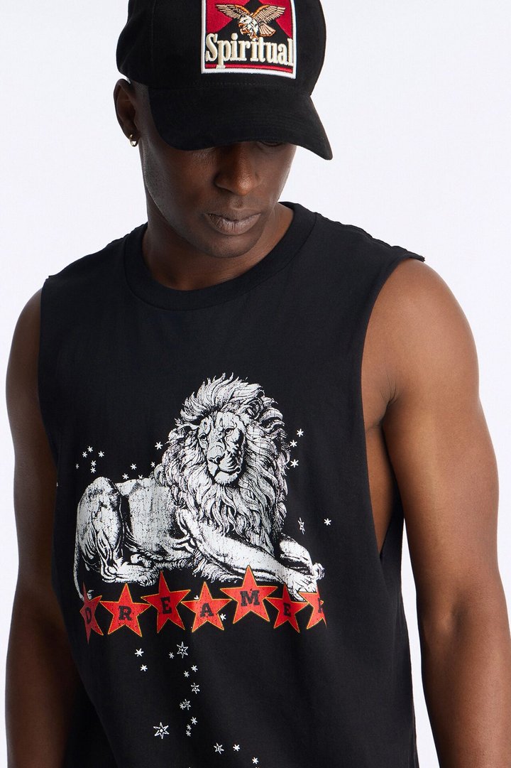Hunters Of Destiny Oversized Muscle Tank - Black