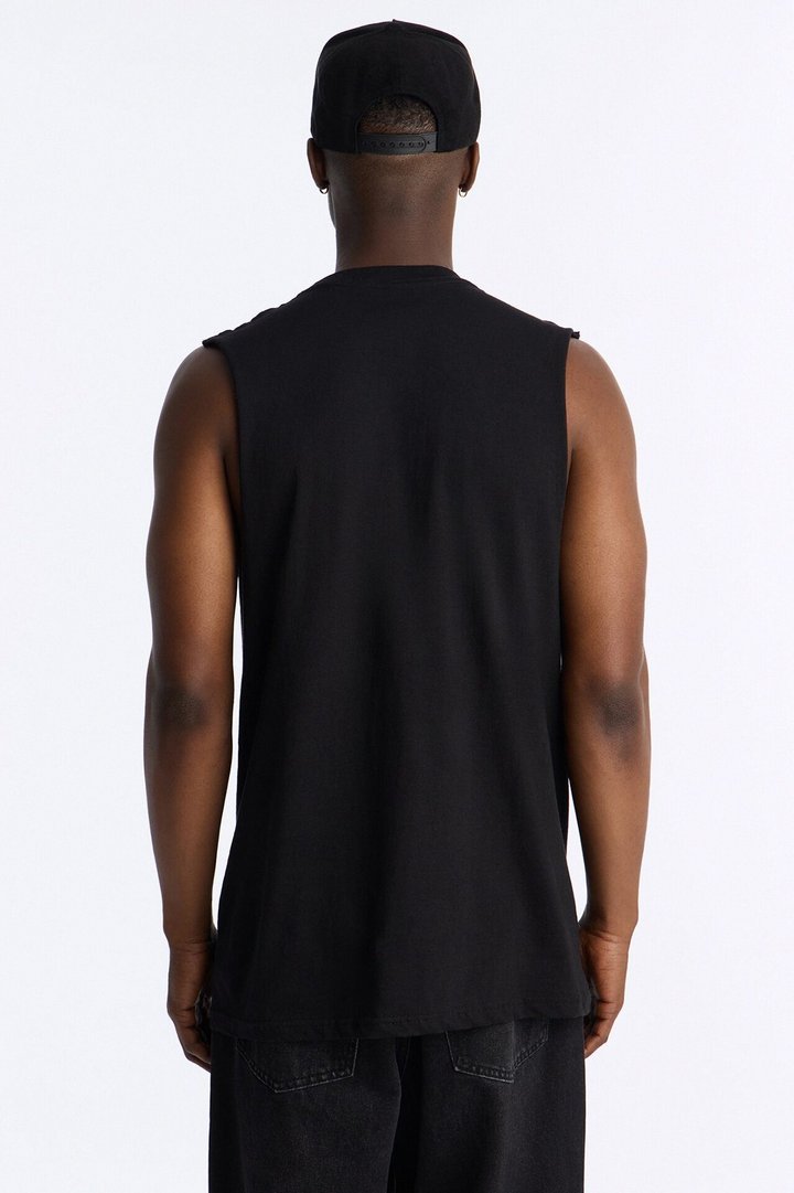 Hunters Of Destiny Oversized Muscle Tank - Black