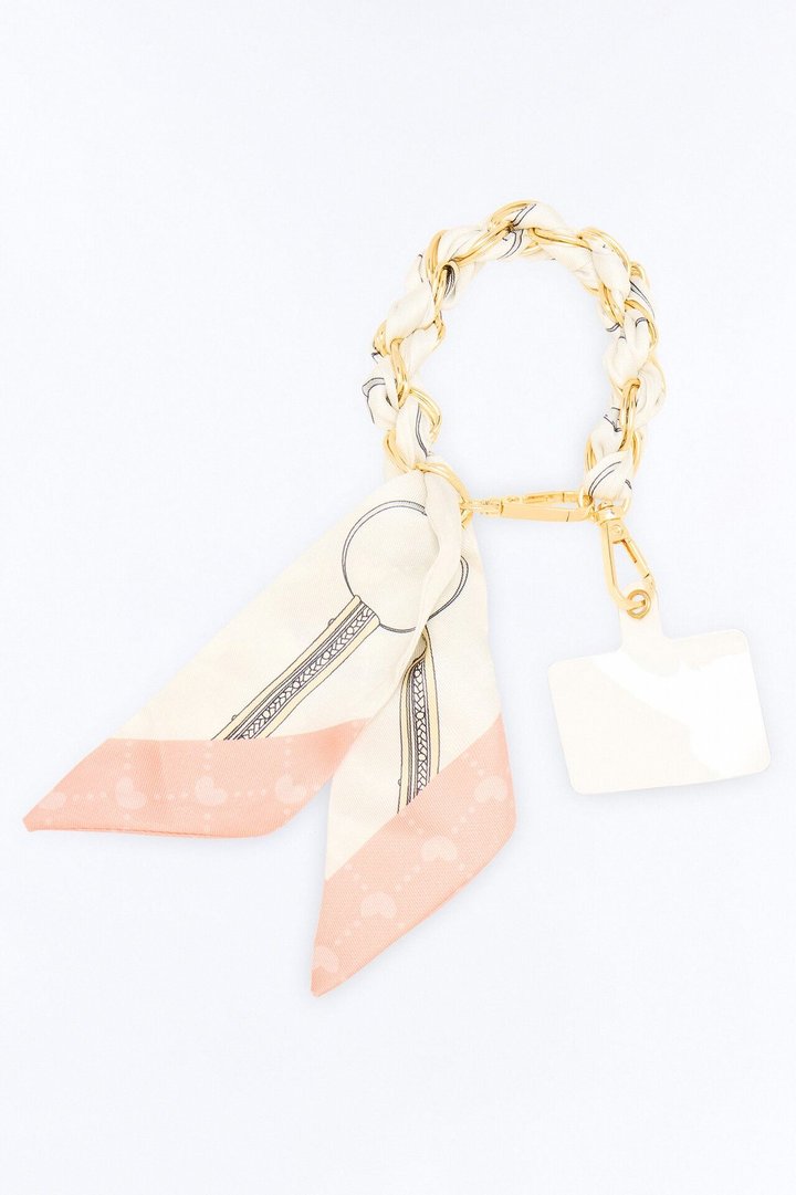Hold Me Gently Phone Scarf Wristlet - Ivory/combo