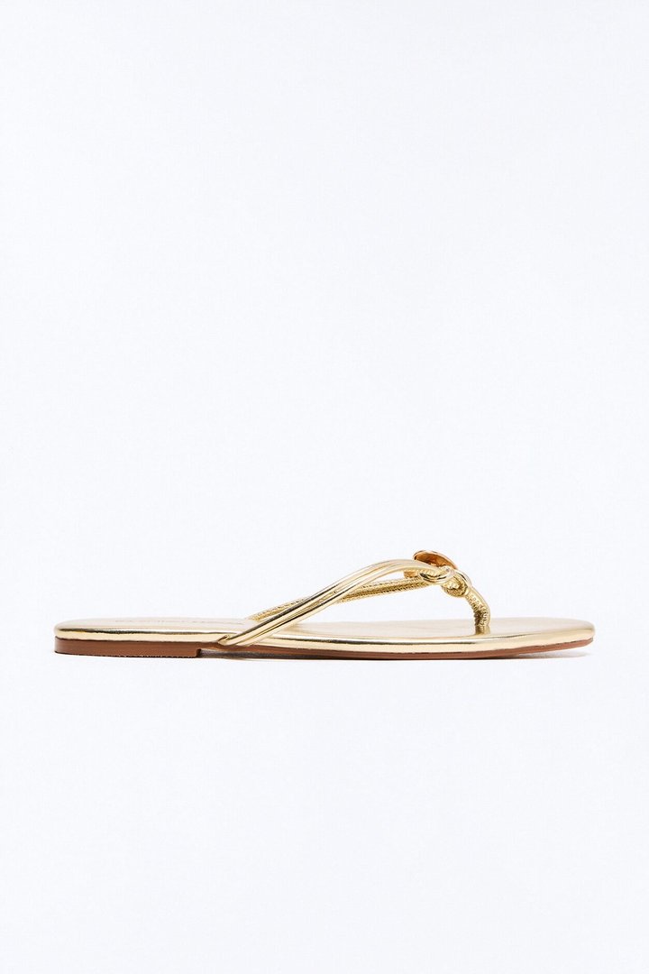 Ori Hardware Flip Flops - Gold