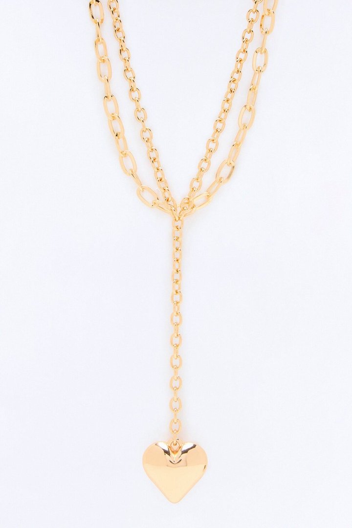Please Me Lariat Necklace - Gold
