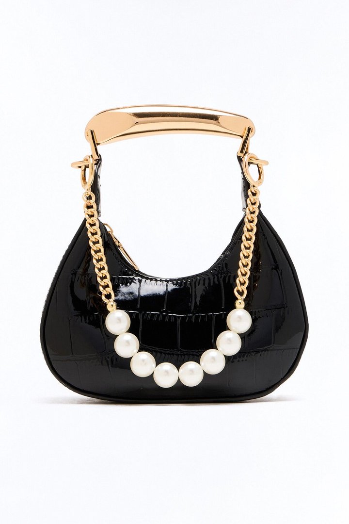 Pearls Only Handbag Chain - Gold