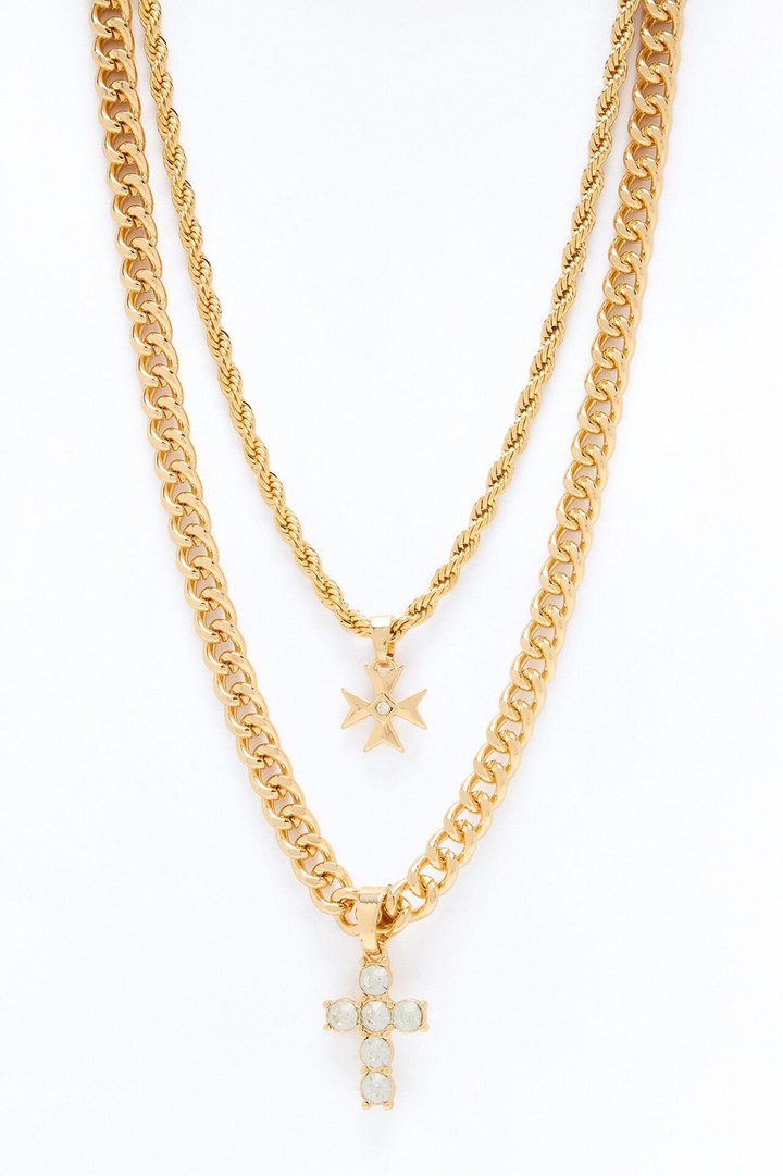 Confess To Me Gold Necklace Set - Gold