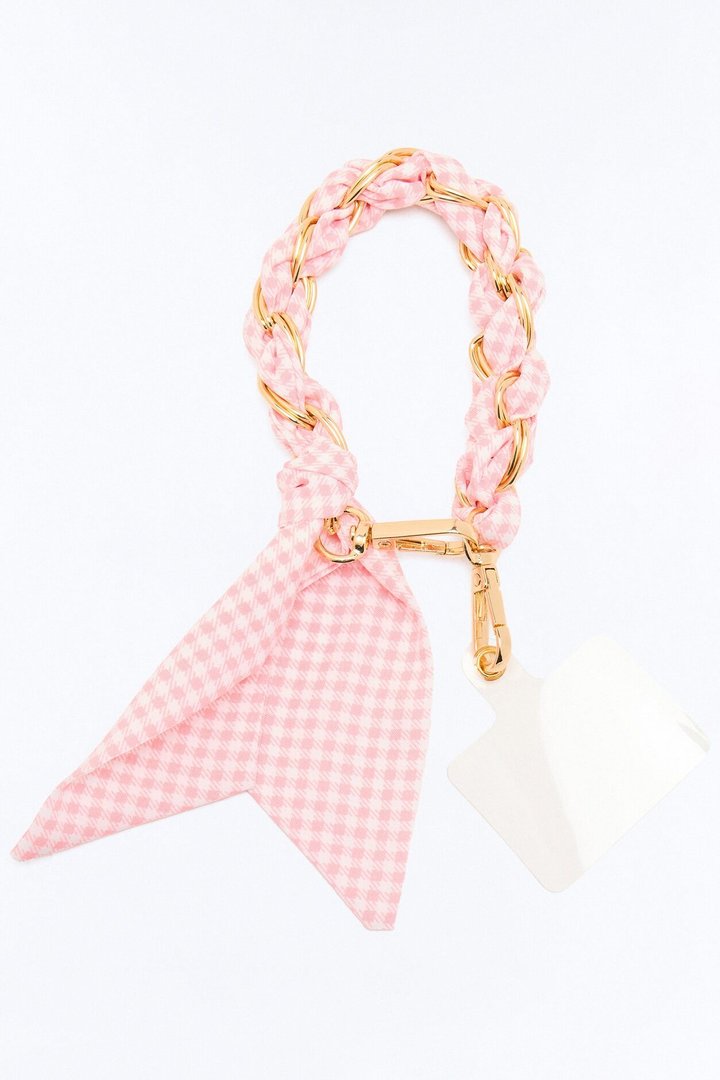 Picnic Date Phone Scarf Wristlet - Red/White