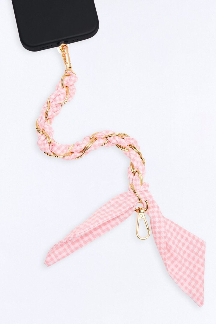Picnic Date Phone Scarf Wristlet - Red/White