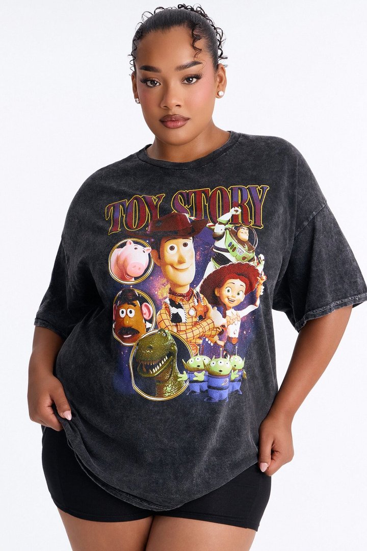 Toy Story Throwback Washed Tee - Black Wash
