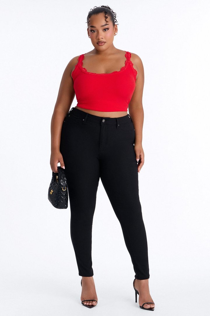 Petite Hyperstretch Skinny Pants - Black