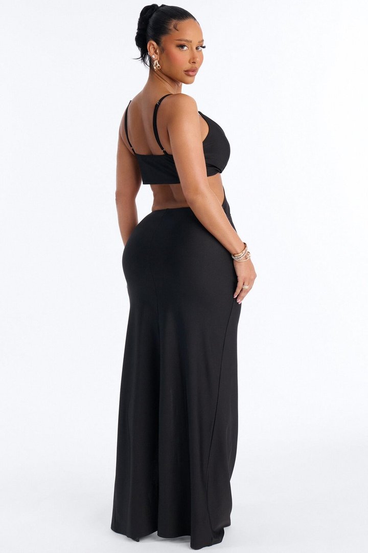 Salem Cut Out Maxi Dress - Black