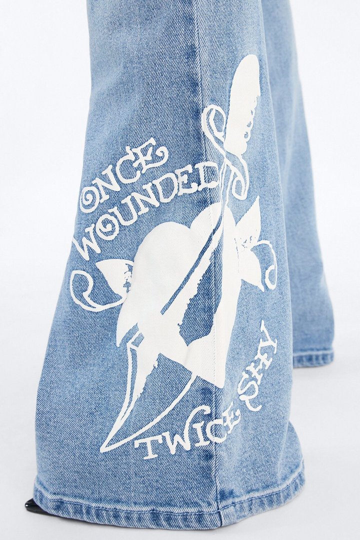 Ed Hardy Once Wounded Bootcut Jeans - Light Wash