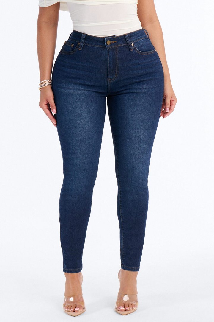 Tall She's Fire Stretch Skinny Jeans - Dark Wash