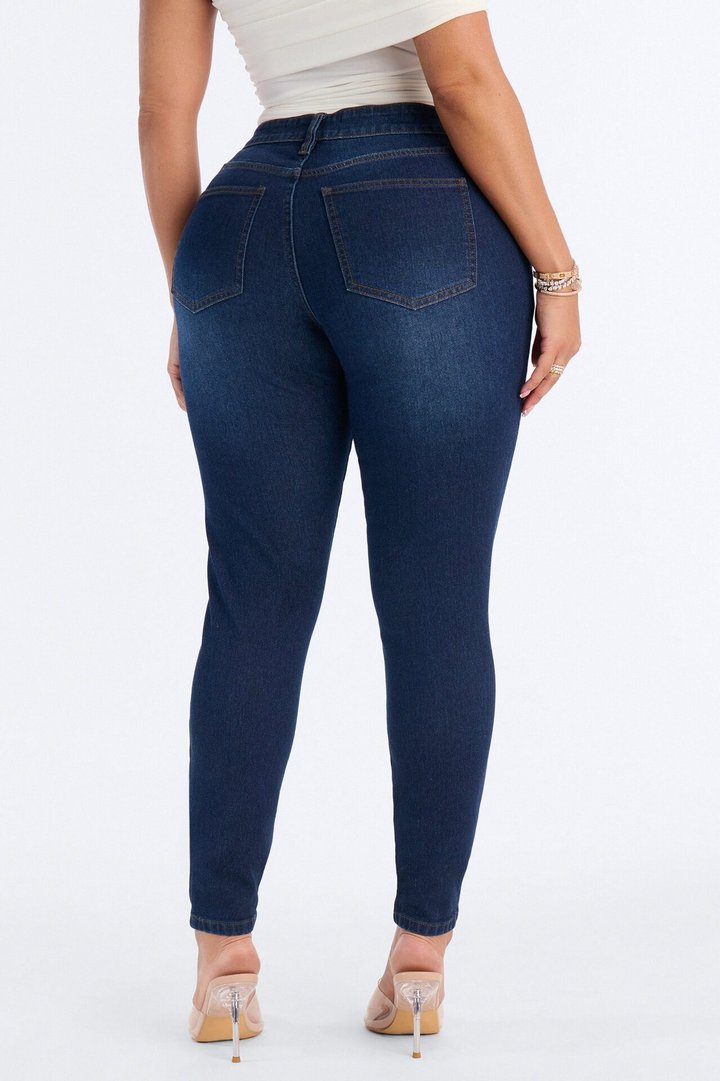 Tall She's Fire Stretch Skinny Jeans - Dark Wash