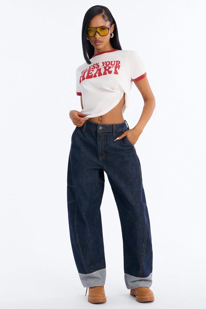 Liora Loose Fit Jeans - Dark Wash