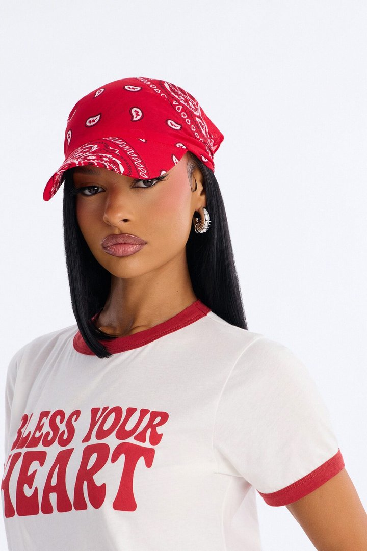 Backseat Rider Visor And Head Wrap - Red/combo