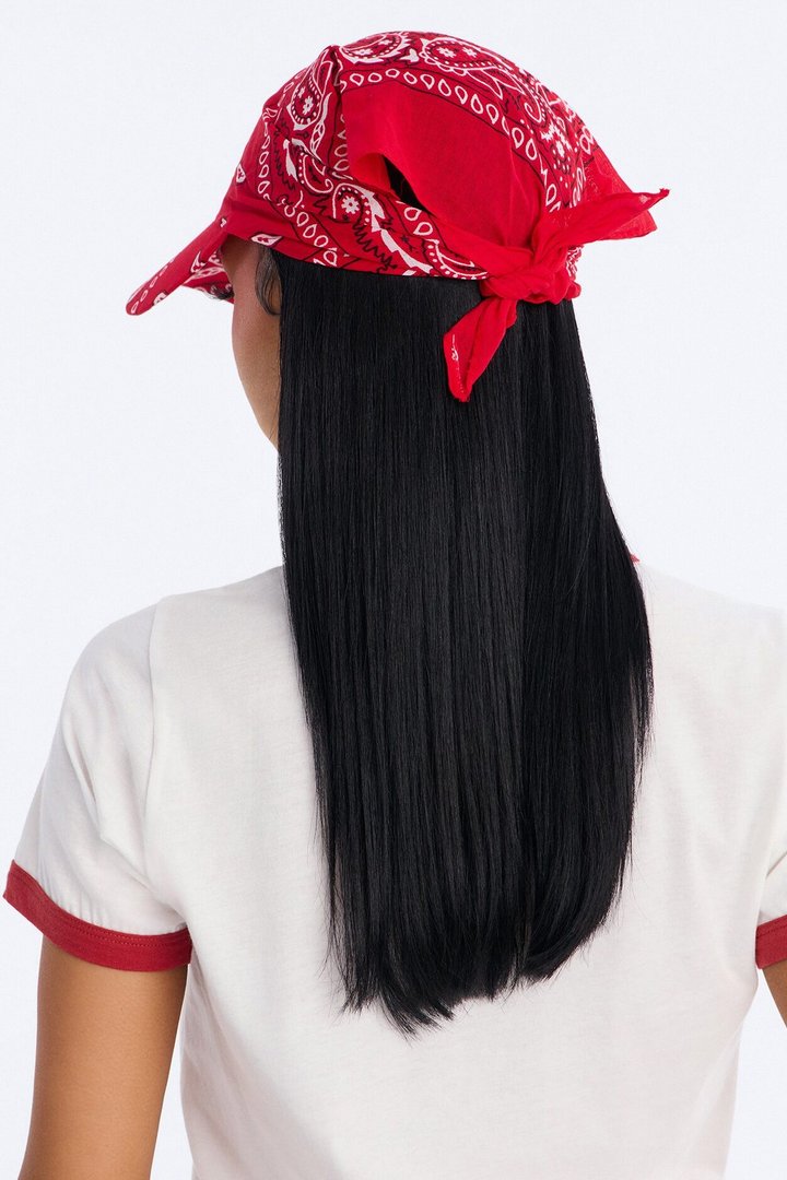 Backseat Rider Visor And Head Wrap - Red/combo