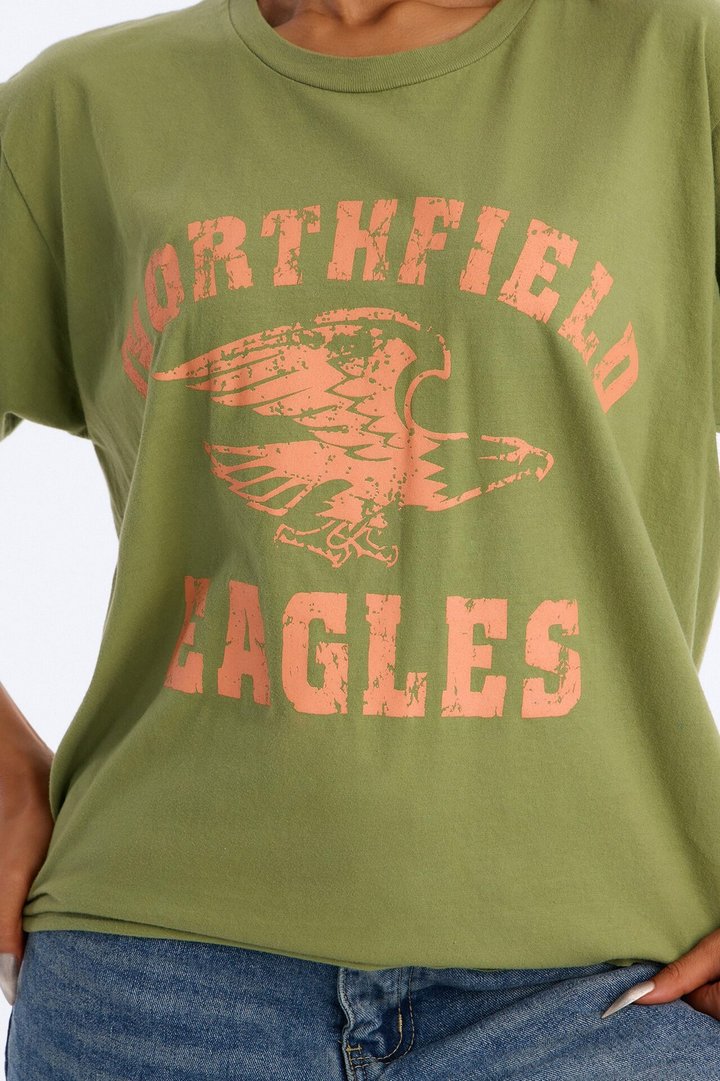 Eagles Athletic Oversized Tee - Olive