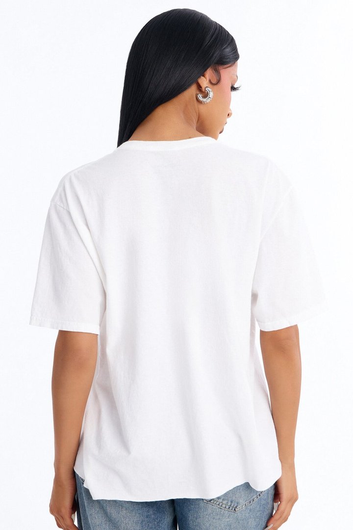 Only Rock N' Rolling Stones Washed Tee - White