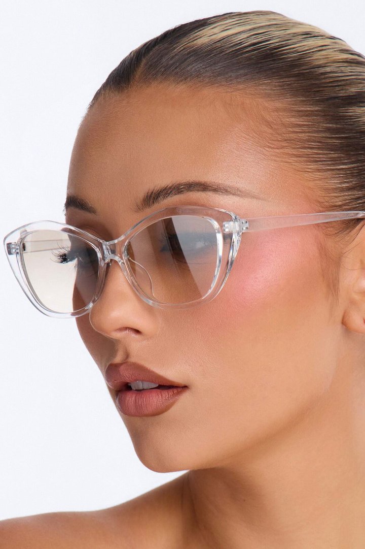 Bye For Now Sunglasses - Clear