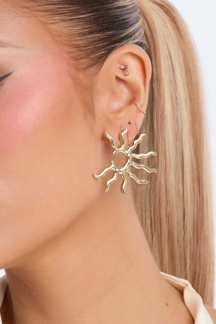 Sundaze Drop Earrings - Gold