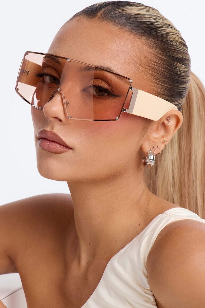 My Ride Or Die Sunglasses - Beige