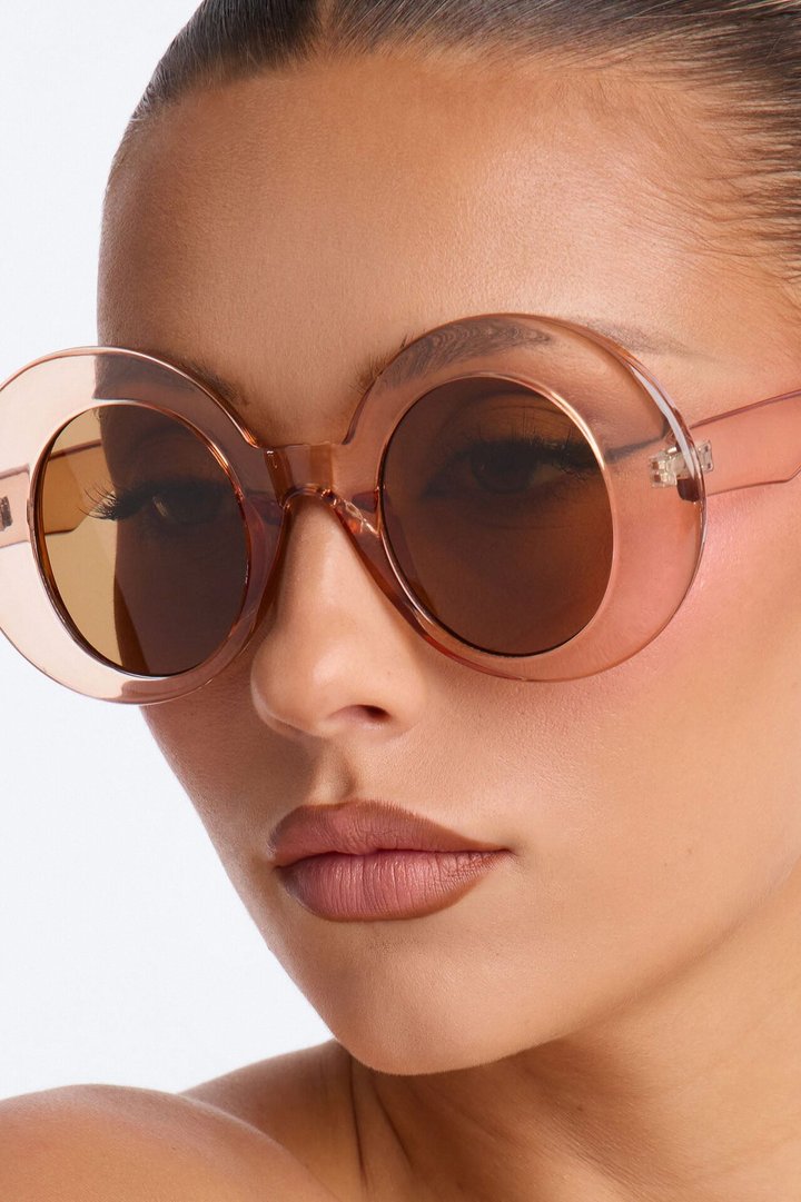 Lost In The Thrill Sunglasses - Nude