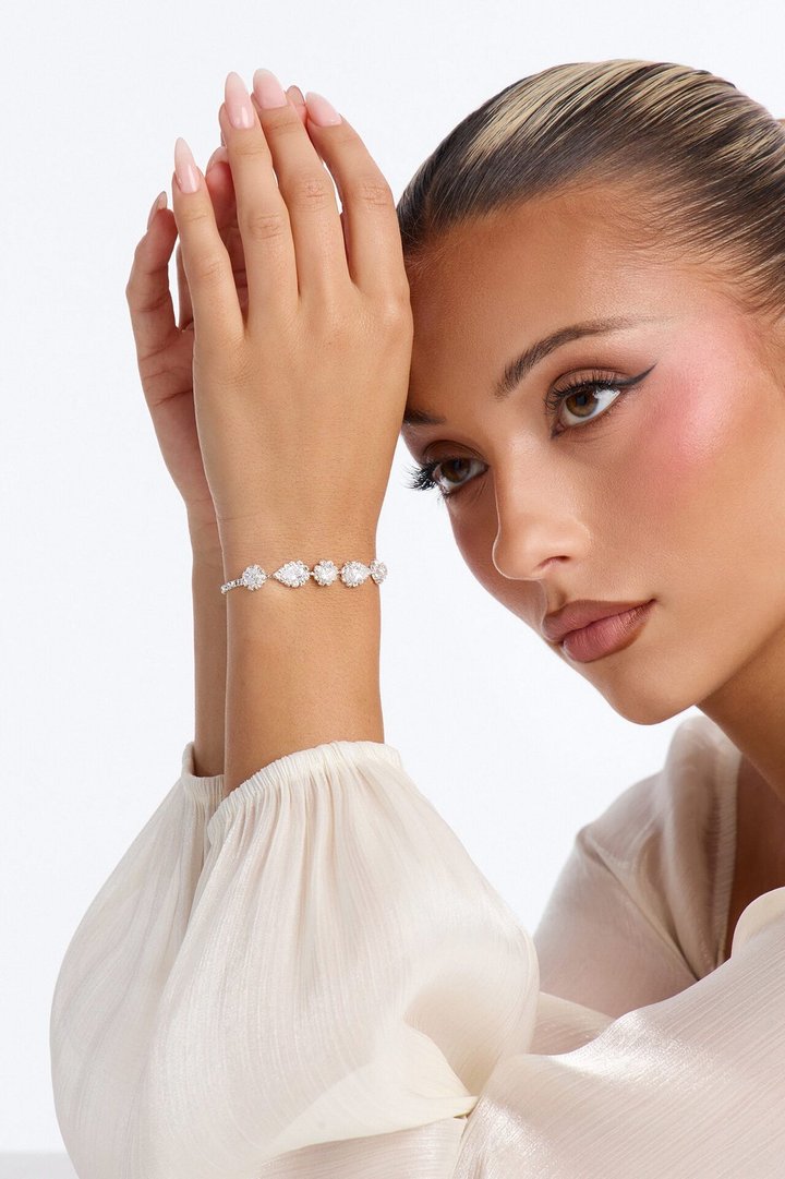Cubic Zirconia Time To Sparkle Bracelet - Silver