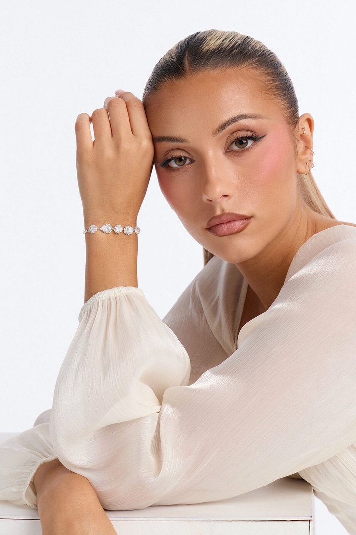 Cubic Zirconia Time To Sparkle Bracelet - Silver