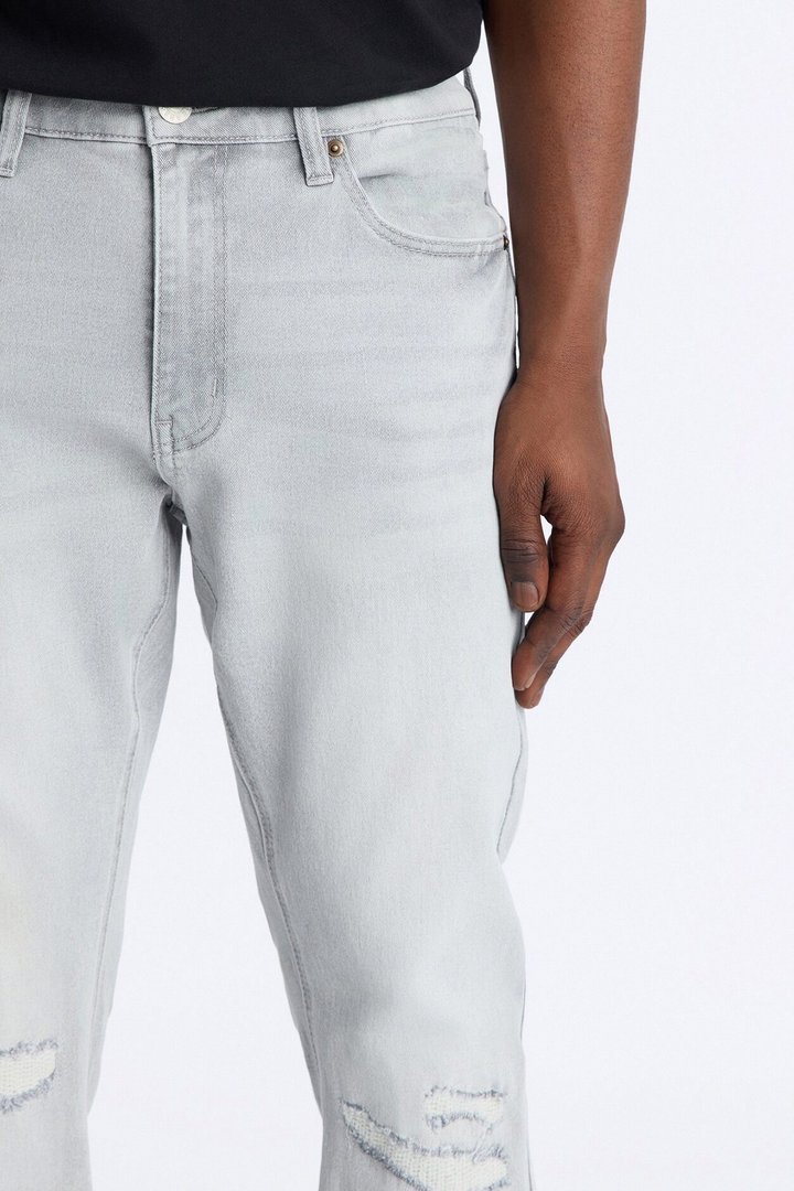 Dreamy Stacked Slim Flare Jeans - Grey